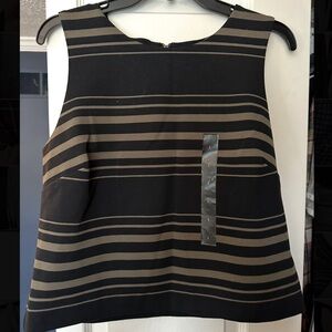 NWT - BR black and tan striped top and skirt combo